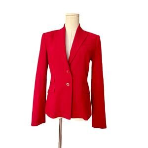 VTGBody by Victoria Red Single Button Blazer Jacket Y2K Office Lady - Size 4